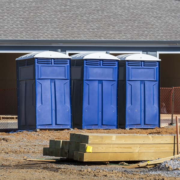 what is the expected delivery and pickup timeframe for the portable restrooms in Black Hawk Colorado